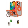 MARSİLYAN™- iPhone 16 Pro Max Kılıf Nova Minimal Serisi - Siyah Buffer Cam Ekran Koruyucu + Raze Metal Kamera Lens - NLGY
