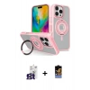 MARSİLYAN™- iPhone 16 Pro Max Kılıf Nova Minimal Serisi - Siyah Buffer Hayalet Cam Ekran Koruyucu + Bilvis Titan Kamera Lens - TMGI