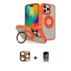 MARSİLYAN™- iPhone 16 Pro Max Kılıf Nova Minimal Serisi - Siyah Buffer Hayalet Cam Ekran Koruyucu + Pers Alüminyum Kamera Lens - CLTM