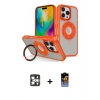 MARSİLYAN™- iPhone 16 Pro Max Kılıf Nova Minimal Serisi - Siyah Buffer Hayalet Cam Ekran Koruyucu + PVD Metal Kamera Lens - GS