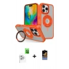 MARSİLYAN™- iPhone 16 Pro Max Kılıf Nova Minimal Serisi - Siyah Buffer Hayalet Cam Ekran Koruyucu + Raze Metal Kamera Lens - BZ