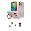 MARSİLYAN™- iPhone 16 Pro Max Kılıf Nova Minimal Serisi - Siyah Buffer Hayalet Cam Ekran Koruyucu + Raze Metal Kamera Lens - BZ