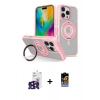 MARSİLYAN™- iPhone 16 Pro Max Kılıf Nova Minimal Serisi - Siyah Buffer Hayalet Cam Ekran Koruyucu + Bilvis Titan Kamera Lens - SH