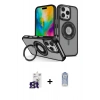 MARSİLYAN™- iPhone 16 Pro Max Kılıf Nova Minimal Serisi - Siyah Joko Magic 5D Cam + Bilvis Titan Kamera Lens - TMGI