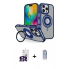 MARSİLYAN™- iPhone 16 Pro Max Kılıf Nova Minimal Serisi - Siyah Joko Magic 5D Cam + Bilvis Titan Kamera Lens - GS
