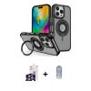 MARSİLYAN™- iPhone 16 Pro Max Kılıf Nova Minimal Serisi - Siyah Joko Magic 5D Cam + Bilvis Titan Kamera Lens - GS