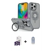 MARSİLYAN™- iPhone 16 Pro Max Kılıf Nova Minimal Serisi - Siyah Joko Magic 5D Cam + Bilvis Titan Kamera Lens - GS