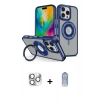 MARSİLYAN™- iPhone 16 Pro Max Kılıf Nova Minimal Serisi - Siyah Joko Magic 5D Cam + Pers Alüminyum Kamera Lens - GS
