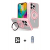 MARSİLYAN™- iPhone 16 Pro Max Kılıf Nova Minimal Serisi - Siyah Joko Magic 5D Cam + PVD Metal Kamera Lens - GS