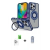 MARSİLYAN™- iPhone 16 Pro Max Kılıf Nova Minimal Serisi - Siyah Joko Magic 5D Cam + Raze Metal Kamera Lens - BZ