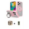 MARSİLYAN™- iPhone 16 Pro Max Kılıf Nova Minimal Serisi - Siyah Joko Magic 5D Hayalet Cam + Pers Alüminyum Kamera Lens - CLTM