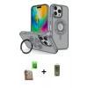 MARSİLYAN™- iPhone 16 Pro Max Kılıf Nova Minimal Serisi - Siyah Joko Magic 5D Hayalet Cam + Raze Metal Kamera Lens - CLTM