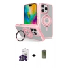 MARSİLYAN™- iPhone 16 Pro Max Kılıf Nova Minimal Serisi - Siyah Joko Magic 5D Hayalet Cam + Gümüş Bilvis Titan Kamera Lens