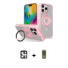 MARSİLYAN™- iPhone 16 Pro Max Kılıf Nova Minimal Serisi - Siyah Joko Magic 5D Hayalet Cam + Gümüş PVD Metal Kamera Lens