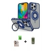 MARSİLYAN™- iPhone 16 Pro Max Kılıf Nova Minimal Serisi - Siyah Joko Magic 5D Hayalet Cam + Raze Metal Kamera Lens - NLGY