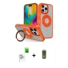 MARSİLYAN™- iPhone 16 Pro Max Kılıf Nova Minimal Serisi - Siyah Joko Magic 5D Hayalet Cam + Raze Metal Kamera Lens - BZ