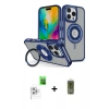 MARSİLYAN™- iPhone 16 Pro Max Kılıf Nova Minimal Serisi - Siyah Joko Magic 5D Hayalet Cam + Raze Metal Kamera Lens - BZ