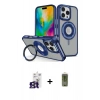 MARSİLYAN™- iPhone 16 Pro Max Kılıf Nova Minimal Serisi - Siyah Joko Magic 5D Hayalet Cam + Bilvis Titan Kamera Lens - TMGI