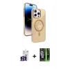 MARSİLYAN™- iPhone 16 Pro Max Kılıf Nova Modern Prime - Şeffaf 360 Full Body Arka Koruyucu + Bilvis Titan Kamera Lens - TMGI