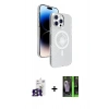 MARSİLYAN™- iPhone 16 Pro Max Kılıf Nova Modern Prime - Şeffaf 360 Full Body Arka Koruyucu + Bilvis Titan Kamera Lens - TMGI