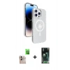 MARSİLYAN™- iPhone 16 Pro Max Kılıf Nova Modern Prime - Siyah 360 Mat Full Body Arka Koruyucu + Raze Metal Kamera Lens - NLGY