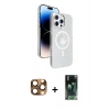 MARSİLYAN™- iPhone 16 Pro Max Kılıf Nova Modern Prime - Siyah 360 Mat Full Body Arka Koruyucu + Pers Alüminyum Kamera Lens - CLTM