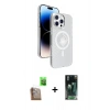 MARSİLYAN™- iPhone 16 Pro Max Kılıf Nova Modern Prime - Siyah 360 Mat Full Body Arka Koruyucu + Raze Metal Kamera Lens - CLTM