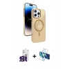MARSİLYAN™- iPhone 16 Pro Max Kılıf Nova Modern Prime - Siyah 3D Antistatik Cam Ekran Koruyucu + Bilvis Titan Kamera Lens - SH