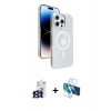 MARSİLYAN™- iPhone 16 Pro Max Kılıf Nova Modern Prime - Siyah 3D Antistatik Cam Ekran Koruyucu + Bilvis Titan Kamera Lens - TMGI