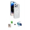 MARSİLYAN™- iPhone 16 Pro Max Kılıf Nova Modern Prime - Siyah 3D Antistatik Cam Ekran Koruyucu + Raze Metal Kamera Lens - NLGY