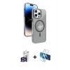 MARSİLYAN™- iPhone 16 Pro Max Kılıf Nova Modern Prime - Siyah 3D Antistatik Seramik Nano Ekran Koruyucu + Bilvis Titan Kamera Lens - TMGI