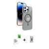 MARSİLYAN™- iPhone 16 Pro Max Kılıf Nova Modern Prime - Siyah Bilvis 3D Cam Ekran Koruyucu + Raze Metal Kamera Lens - BZ