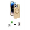 MARSİLYAN™- iPhone 16 Pro Max Kılıf Nova Modern Prime - Siyah Bilvis 3D Cam Ekran Koruyucu + Raze Metal Kamera Lens - BZ