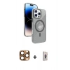 MARSİLYAN™- iPhone 16 Pro Max Kılıf Nova Modern Prime - Siyah Bilvis 3D Cam Ekran Koruyucu + Pers Alüminyum Kamera Lens - CLTM