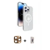 MARSİLYAN™- iPhone 16 Pro Max Kılıf Nova Modern Prime - Siyah Bilvis 3D Cam Ekran Koruyucu + Pers Alüminyum Kamera Lens - CLTM