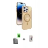 MARSİLYAN™- iPhone 16 Pro Max Kılıf Nova Modern Prime - Siyah Bilvis 3D Cam Ekran Koruyucu + Raze Metal Kamera Lens - SH