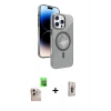 MARSİLYAN™- iPhone 16 Pro Max Kılıf Nova Modern Prime - Siyah Bilvis 3D Cam Ekran Koruyucu + Raze Metal Kamera Lens - NLGY