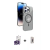 MARSİLYAN™- iPhone 16 Pro Max Kılıf Nova Modern Prime - Siyah Bilvis 3D Cam Ekran Koruyucu + Bilvis Titan Kamera Lens - SH