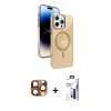 MARSİLYAN™- iPhone 16 Pro Max Kılıf Nova Modern Prime - Siyah Bilvis 3X AR Hayalet Cam Ekran Koruyucu + Pers Alüminyum Kamera Lens - CLTM