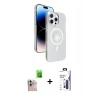 MARSİLYAN™- iPhone 16 Pro Max Kılıf Nova Modern Prime - Siyah Bilvis 3X AR Hayalet Cam Ekran Koruyucu + Raze Metal Kamera Lens - NLGY