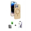 MARSİLYAN™- iPhone 16 Pro Max Kılıf Nova Modern Prime - Siyah Bilvis 3X AR Hayalet Cam Ekran Koruyucu + Raze Metal Kamera Lens - SH