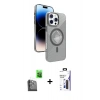 MARSİLYAN™- iPhone 16 Pro Max Kılıf Nova Modern Prime - Siyah Bilvis 3X AR Hayalet Cam Ekran Koruyucu + Raze Metal Kamera Lens - SH