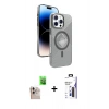 MARSİLYAN™- iPhone 16 Pro Max Kılıf Nova Modern Prime - Siyah Bilvis 3X AR Hayalet Cam Ekran Koruyucu + Raze Metal Kamera Lens - NLGY
