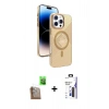 MARSİLYAN™- iPhone 16 Pro Max Kılıf Nova Modern Prime - Siyah Bilvis 3X AR Hayalet Cam Ekran Koruyucu + Raze Metal Kamera Lens - CLTM