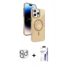 MARSİLYAN™- iPhone 16 Pro Max Kılıf Nova Modern Prime - Siyah Bilvis 3X AR HD Cam Ekran Koruyucu + Pers Alüminyum Kamera Lens - GS