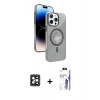 MARSİLYAN™- iPhone 16 Pro Max Kılıf Nova Modern Prime - Siyah Bilvis 3X AR HD Cam Ekran Koruyucu + PVD Metal Kamera Lens - SH