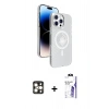 MARSİLYAN™- iPhone 16 Pro Max Kılıf Nova Modern Prime - Siyah Bilvis 3X AR HD Cam Ekran Koruyucu + PVD Metal Kamera Lens - GD