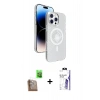 MARSİLYAN™- iPhone 16 Pro Max Kılıf Nova Modern Prime - Siyah Bilvis 3X AR HD Cam Ekran Koruyucu + Raze Metal Kamera Lens - CLTM