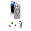 MARSİLYAN™- iPhone 16 Pro Max Kılıf Nova Modern Prime - Siyah Bilvis 3X AR HD Cam Ekran Koruyucu + Raze Metal Kamera Lens - BZ