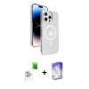 MARSİLYAN™- iPhone 16 Pro Max Kılıf Nova Modern Prime - Siyah Bilvis 5in1 3D Magic Cam Ekran Koruyucu + Raze Metal Kamera Lens - BZ